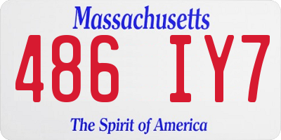 MA license plate 486IY7