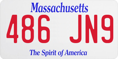 MA license plate 486JN9