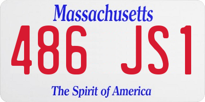 MA license plate 486JS1