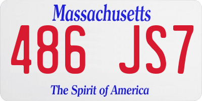 MA license plate 486JS7