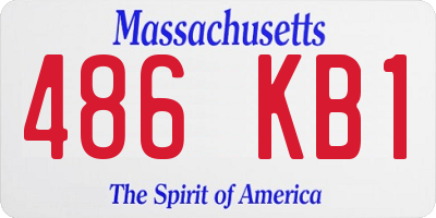 MA license plate 486KB1