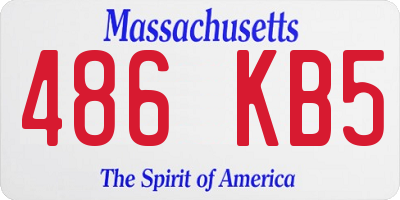 MA license plate 486KB5