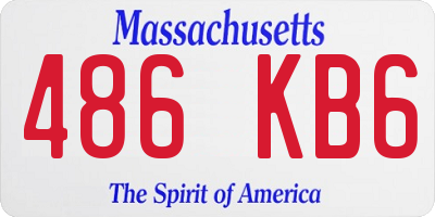 MA license plate 486KB6
