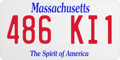MA license plate 486KI1