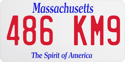 MA license plate 486KM9