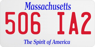 MA license plate 506IA2