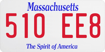 MA license plate 510EE8