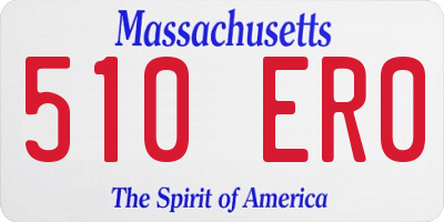 MA license plate 510ER0