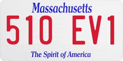 MA license plate 510EV1