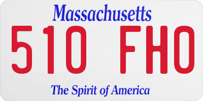 MA license plate 510FH0