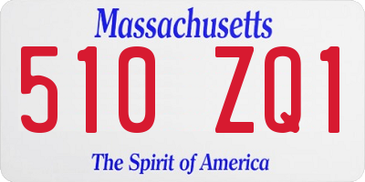 MA license plate 510ZQ1