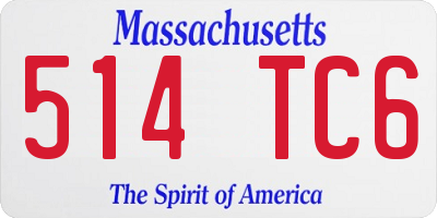 MA license plate 514TC6