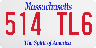 MA license plate 514TL6