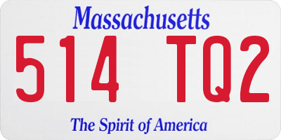 MA license plate 514TQ2