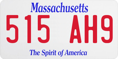 MA license plate 515AH9