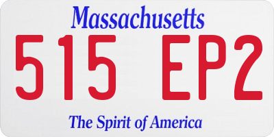 MA license plate 515EP2