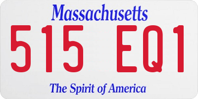 MA license plate 515EQ1