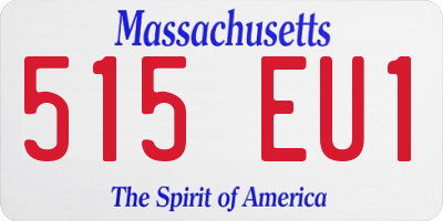 MA license plate 515EU1