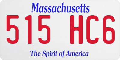 MA license plate 515HC6