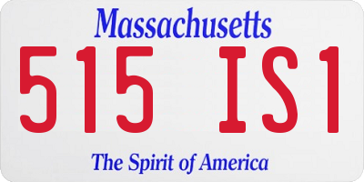 MA license plate 515IS1