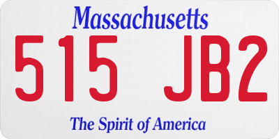 MA license plate 515JB2
