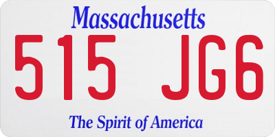 MA license plate 515JG6