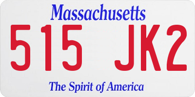 MA license plate 515JK2