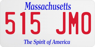 MA license plate 515JM0