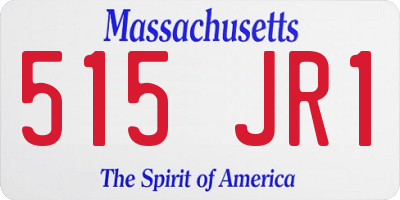 MA license plate 515JR1