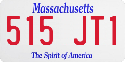 MA license plate 515JT1