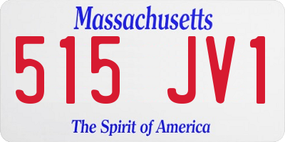MA license plate 515JV1