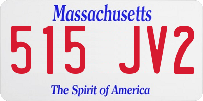 MA license plate 515JV2
