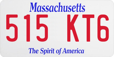 MA license plate 515KT6