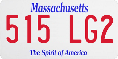 MA license plate 515LG2