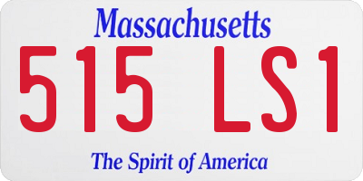MA license plate 515LS1