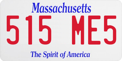 MA license plate 515ME5