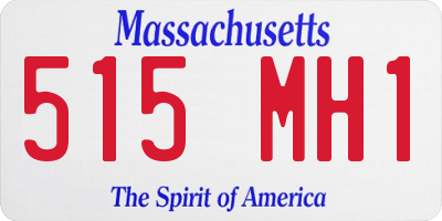 MA license plate 515MH1