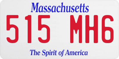 MA license plate 515MH6
