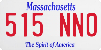 MA license plate 515NN0