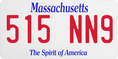 MA license plate 515NN9