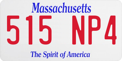 MA license plate 515NP4