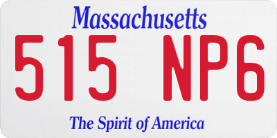 MA license plate 515NP6