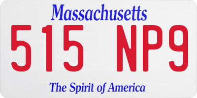 MA license plate 515NP9
