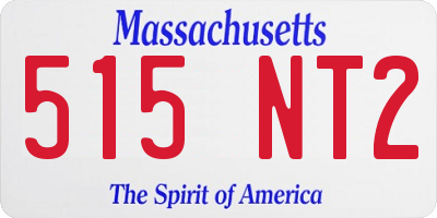 MA license plate 515NT2
