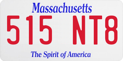 MA license plate 515NT8