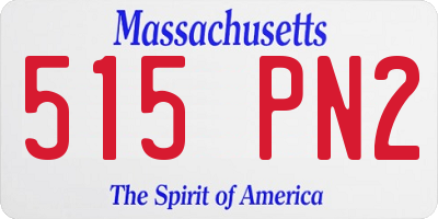 MA license plate 515PN2