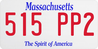 MA license plate 515PP2