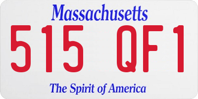 MA license plate 515QF1