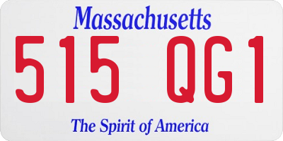MA license plate 515QG1