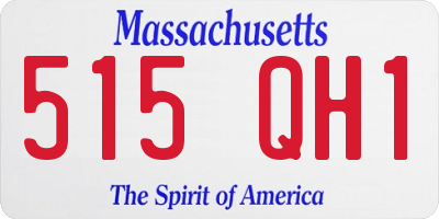 MA license plate 515QH1